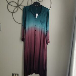 NWT Young Fabulous & Broke silky ombre dress